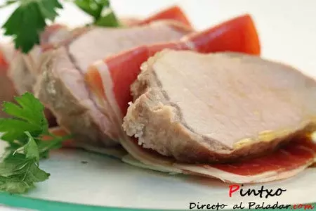 Receta de lomo de cerdo a la sal con jamón