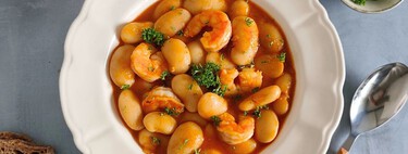 Guiso de judiones con curry rojo y langostinos: una exquisita, pero fácil, receta fusión  