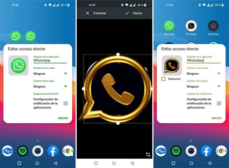 Cómo cambiar el icono de WhatsApp