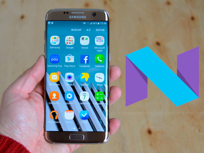 Samsung actualización Android N