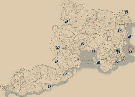Guía Red Dead Redemption 2: mapa y vídeo para encontrar todos los peces legendarios