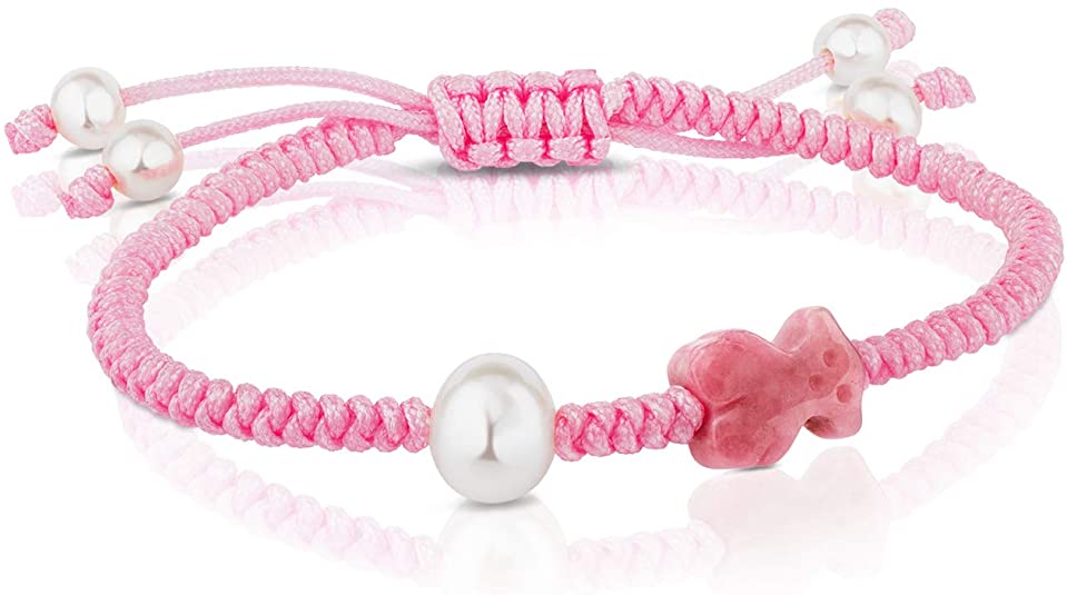 Pulsera Tibet de gemas rosas de Tous