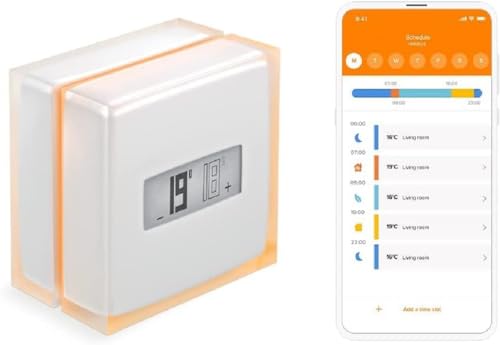NETATMO Termostato inteligente y conectado de ahorro de energía, WiFi