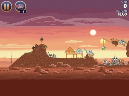 Angry Birds para iPad en versión guerra de las galaxias (star wars) para vencer a las tropas imperiales