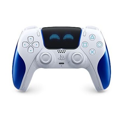 Mando PS5 - Sony DualSense® Edición Limitada Astro Bot˜ Joyful, Para PlayStation 5 y PC, Bluetooth, Blanco y azul