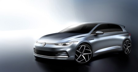 El Volkswagen Golf 2020 se insinúa en cuatro bocetos oficiales