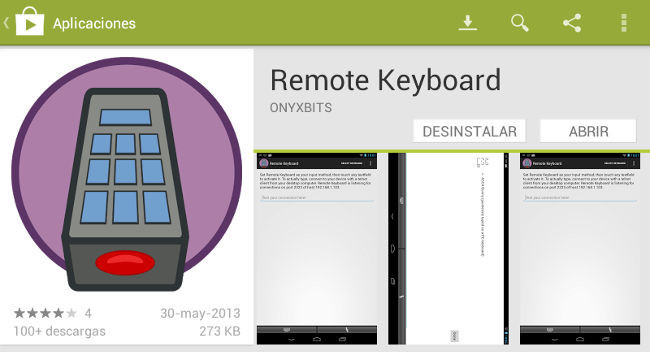 Remote Keyboard en Google Play