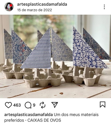 Reutilizar cartones de huevos