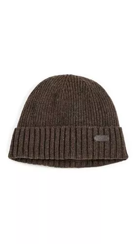 Barbour Gorro Carlton para hombre, Marrón medio , talla única