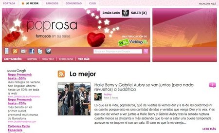 Nuevas funciones en Poprosa: pestaña con "Lo mejor" y más integración con Facebook