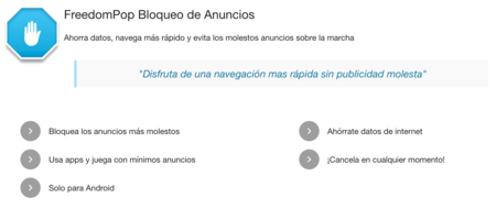 FreedomPop tiene una nueva vía de negocio: bloquear anuncios a cambio de 1,99 euros al mes
