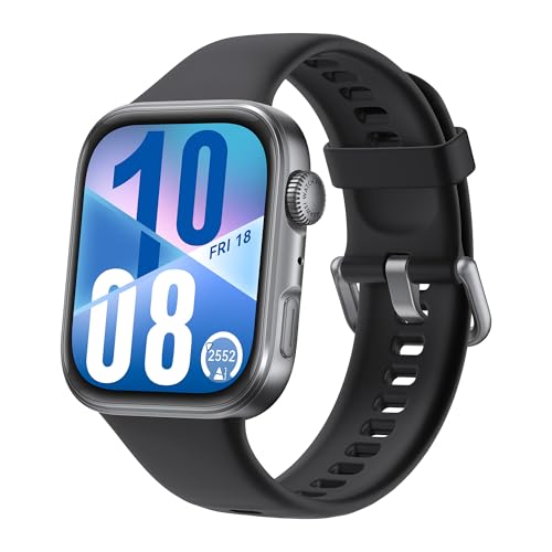 HUAWEI Watch FIT 4 Smartwatch, Brillo Máximo de 2.000 nits, Pago por NFC, Barómetro, Dual–Band GPS, Carga Inalámbrica, Ultrafino, Monitor de Actividad Física, Negro