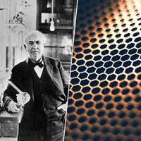 El grafeno se descubrió oficialmente en 2004. En 1879, Edison se lo encontró por casualidad mientras "inventaba" la bombilla