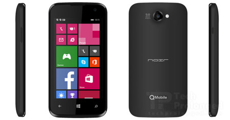 Así es el QMobile W1, un auténtico low cost que intentará implantar Windows Phone en Pakistán.