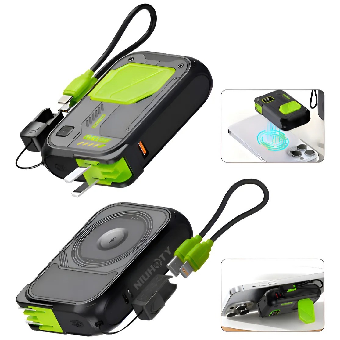 Cargador power bank de 20,000 mAh y 22.5W