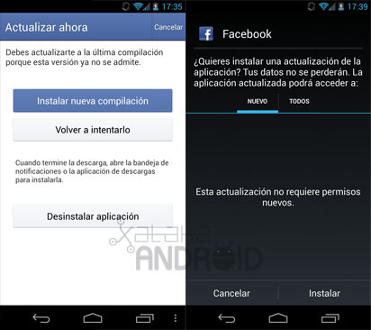 Facebook para Android