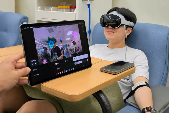 Galaxy XR Para Ayudar Donando Sangre