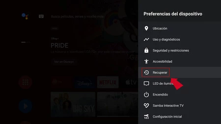 Borrar Android Tv 3