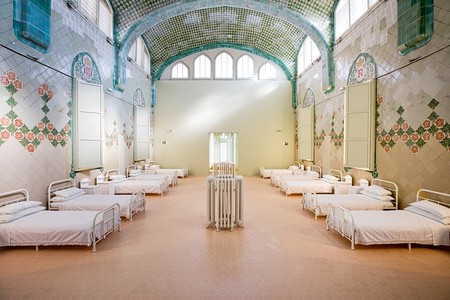 El Pabellón de Sant Rafael del Recinto Modernista de Sant Pau se convierte en una sala de pacientes de los años 20