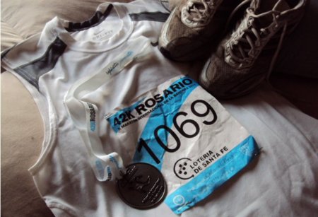 Así vivió Ezequiel su primer maratón