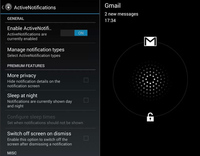 Active Notifications