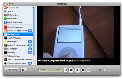 Democracy: Visor de podcasts, videopodcasts y torrents