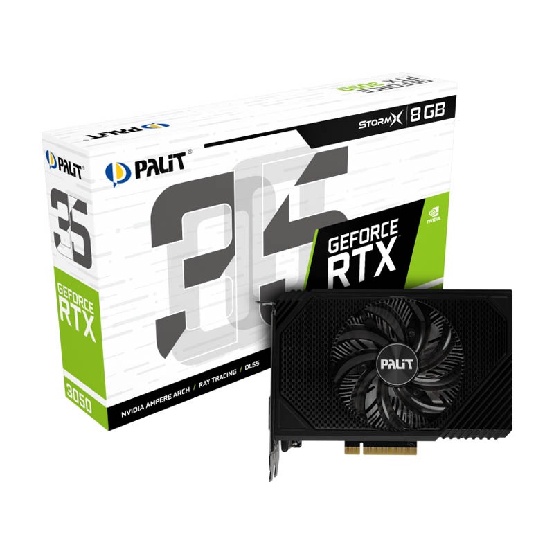 Palit GeForce RTX 3050 StormX 8GB GDDR6 - Tarjeta Gráfica
