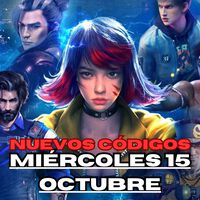 Códigos Free Fire Max hoy Miércoles 15 de Octubre con recompensas gratuitas 