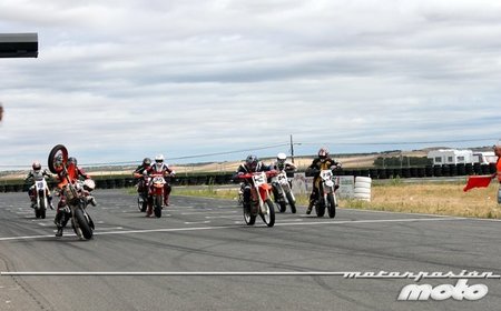 Caída en salida Supermotard