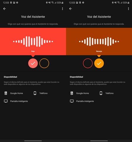 Cambiar Voz Google Assistant