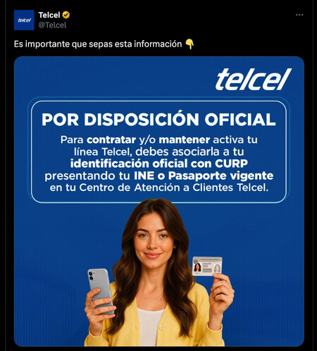 Telcel Aviso Curp