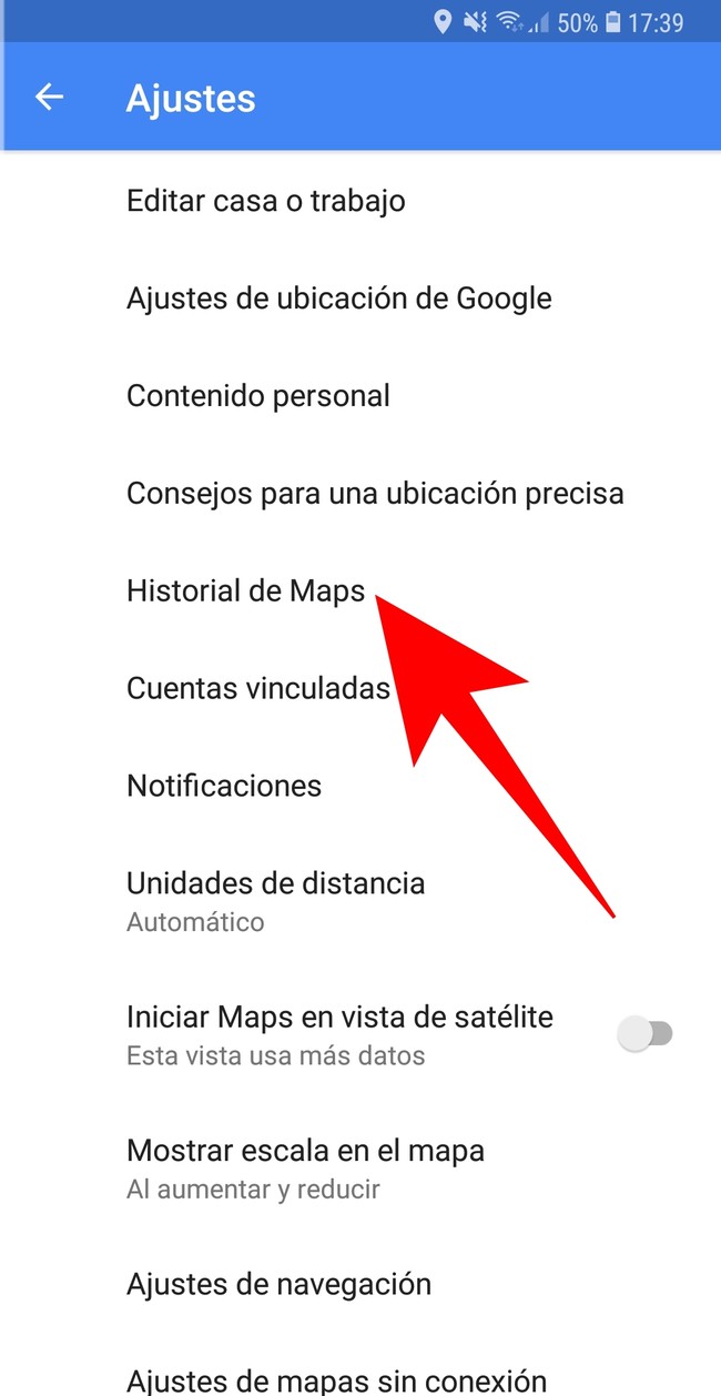 Cómo borrar el historial de búsquedas y de ubicaciones en Google Maps