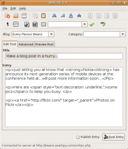 Editores de blog off-line para Linux