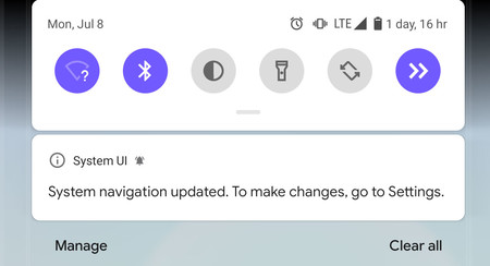 La navegación por gestos de Android Q Beta 5 se desactiva al usar otros lanzadores