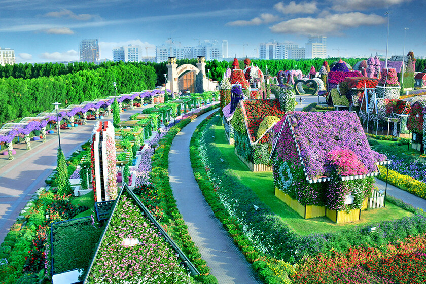 Este jardín de flores que parece sacado de un cuento se llama Dubai