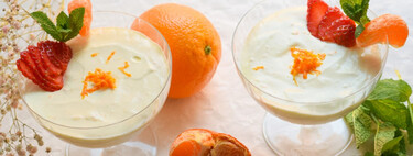 Mousse de naranja, un postre fácil, que se prepara en solo cinco minutos