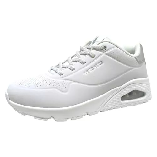 Skechers Uno - Shimmer Away, Zapatillas de Deporte Mujer, Blanco, 37 EU