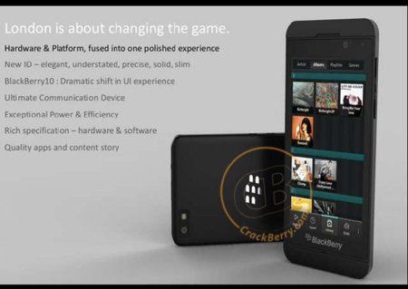 Se filtra una imagen de London, el superphone con BlackBerry 10