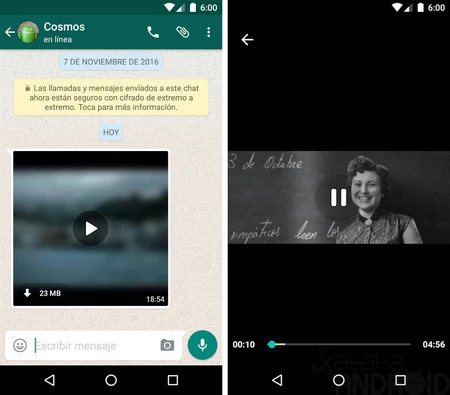 Whatsappストリーミング