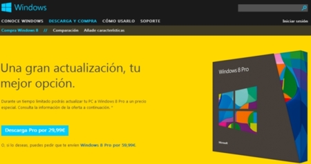 Windows 8 ya está disponible para su compra y descarga en España