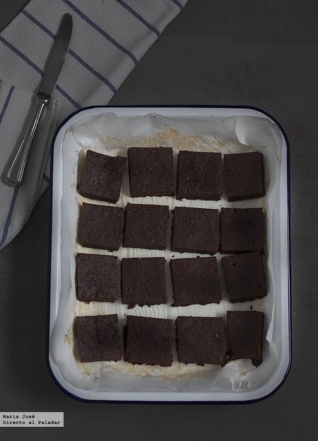 Brownie de boniato y dátiles. Receta
