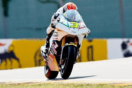 Simone Corsi manda en la FP1 de Moto2 del GP de Alemania 2010