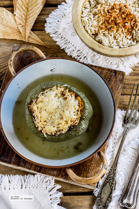 Pimientos rellenos con pescado. Receta fácil y saludable