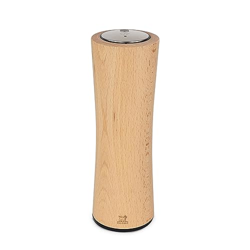 Peugeot - Sacacorchos eléctrico recargable de madera, 21 cm