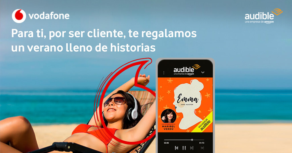 Vodafone está de promoción regala el doble de gigas y Audible durante el verano Vodafone está de promoción regala el doble de gigas y Audible durante el verano