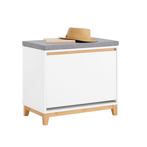 SoBuy Banco Zapatero con Puerta abatible 60x34x55cm para recibidor