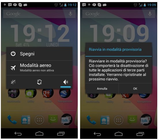Modo Seguro Android 4.1