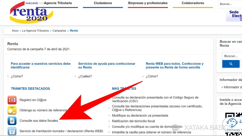 Renta 2020: cómo acceder a tus datos fiscales para preparar la ...