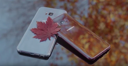 Samsung Galaxy S8 バーガンディ レッド 3