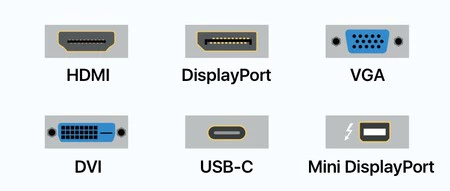 HDMI と DisplayPort の接続